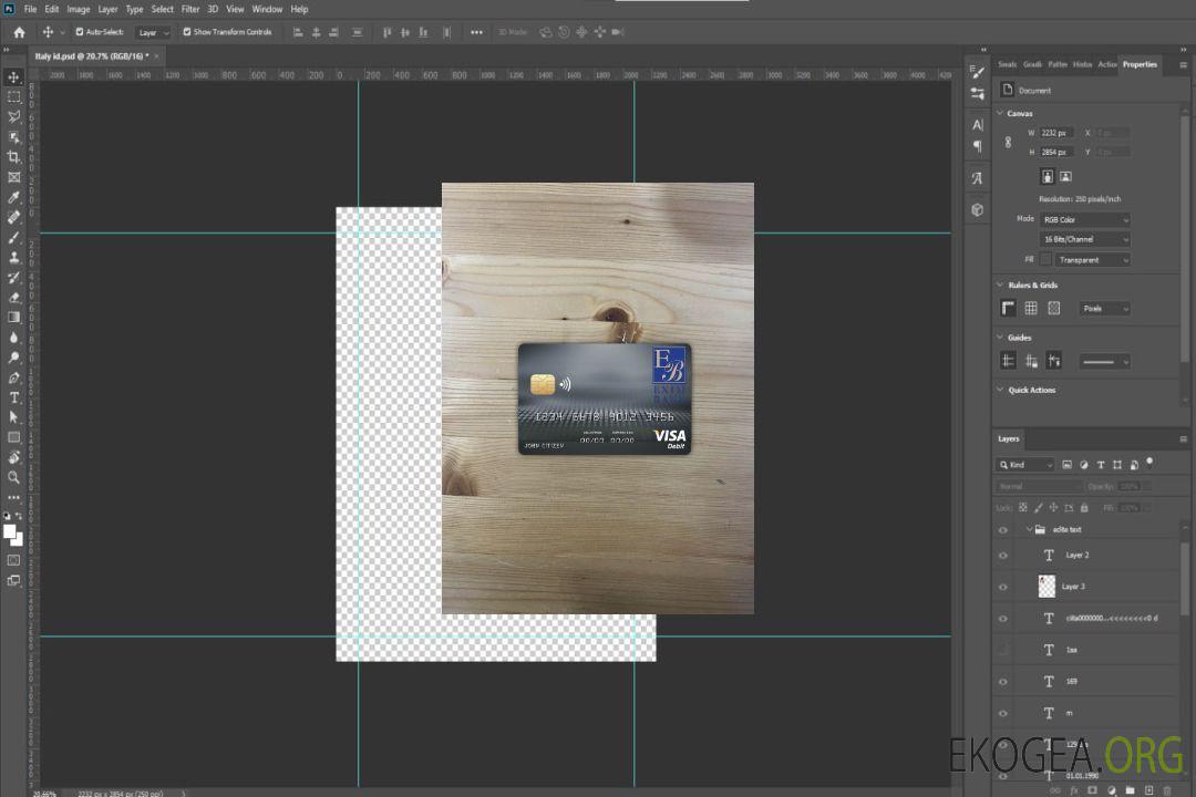 Comores Exim banque visa carte photolook recto template